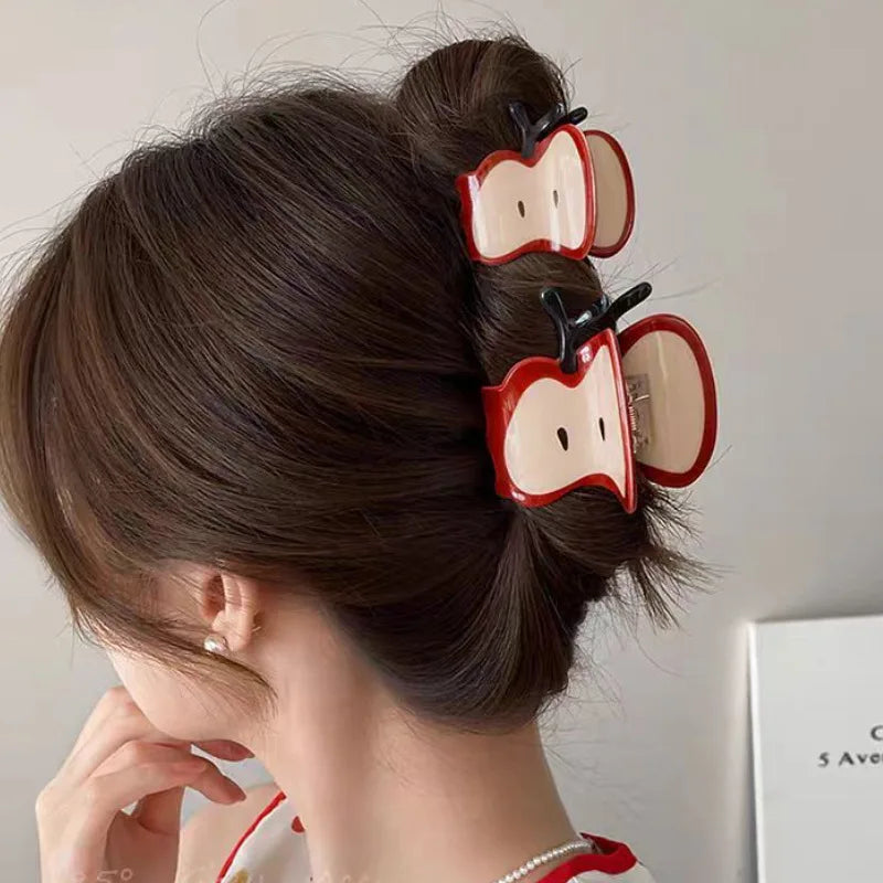 Mini Apple Hair Clip